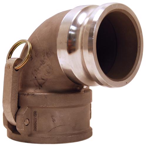150DA-90SS Cam & Groove 90° Adapter x Coupler Elbow 150DA-90SS Stainless steel Type DA 90° Elbows